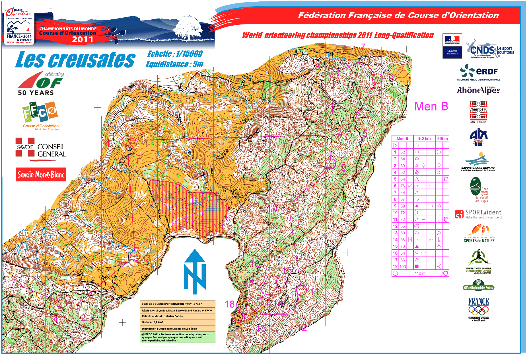 WOC Long Qualification Heat B (2011-08-12)