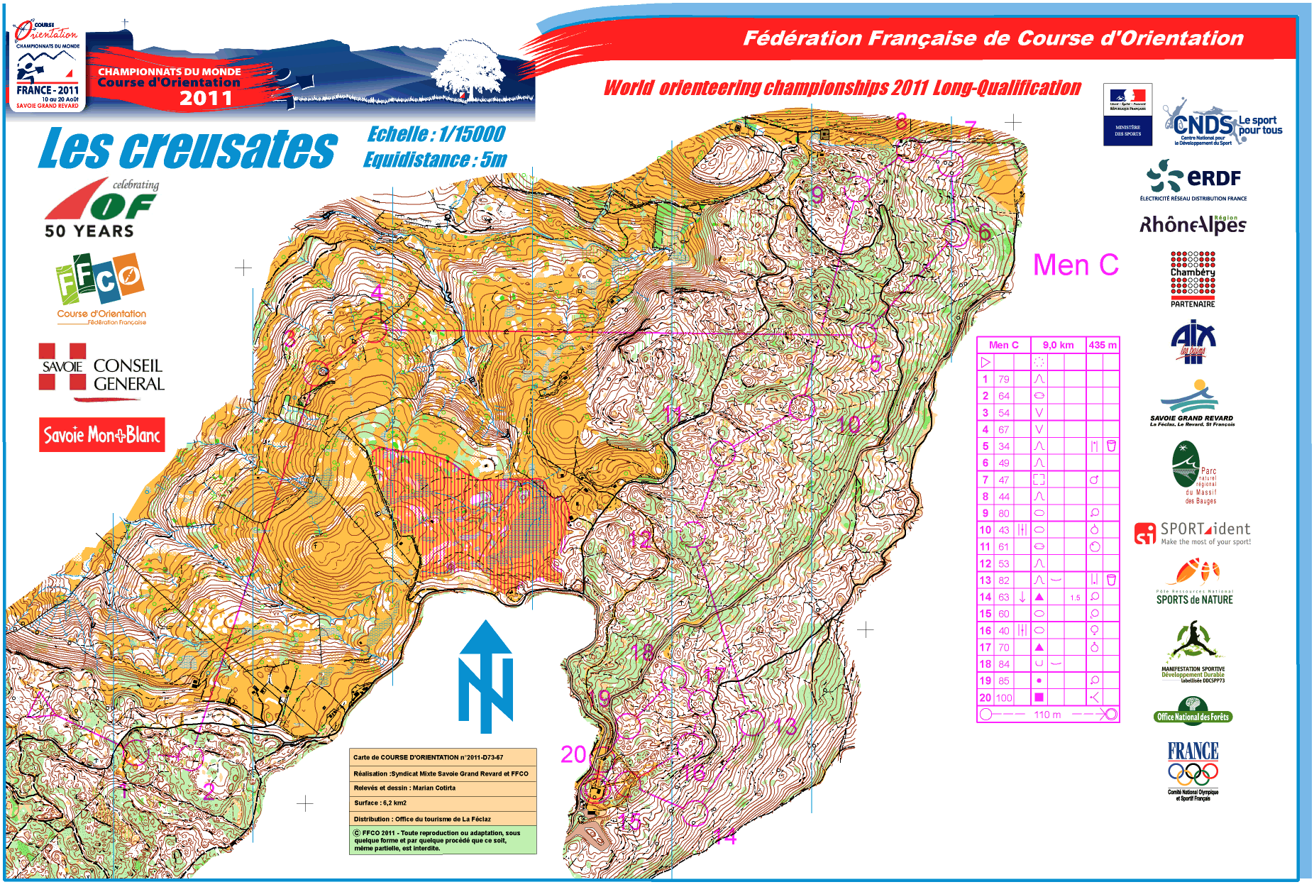 WOC 2011 Longdistance Q - Men C (14.08.2011)