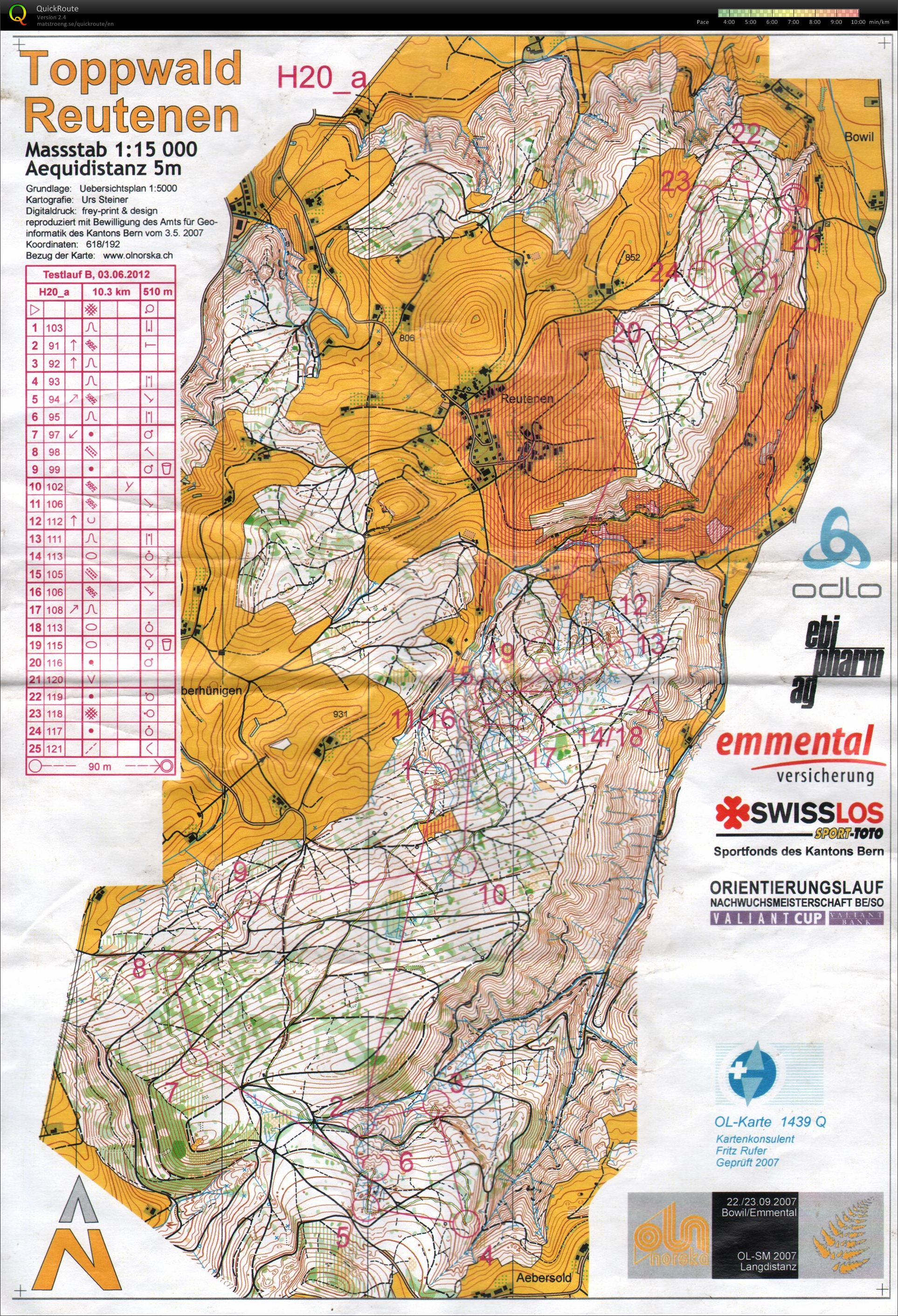 Swiss JWOC Selection Long (03.06.2012)