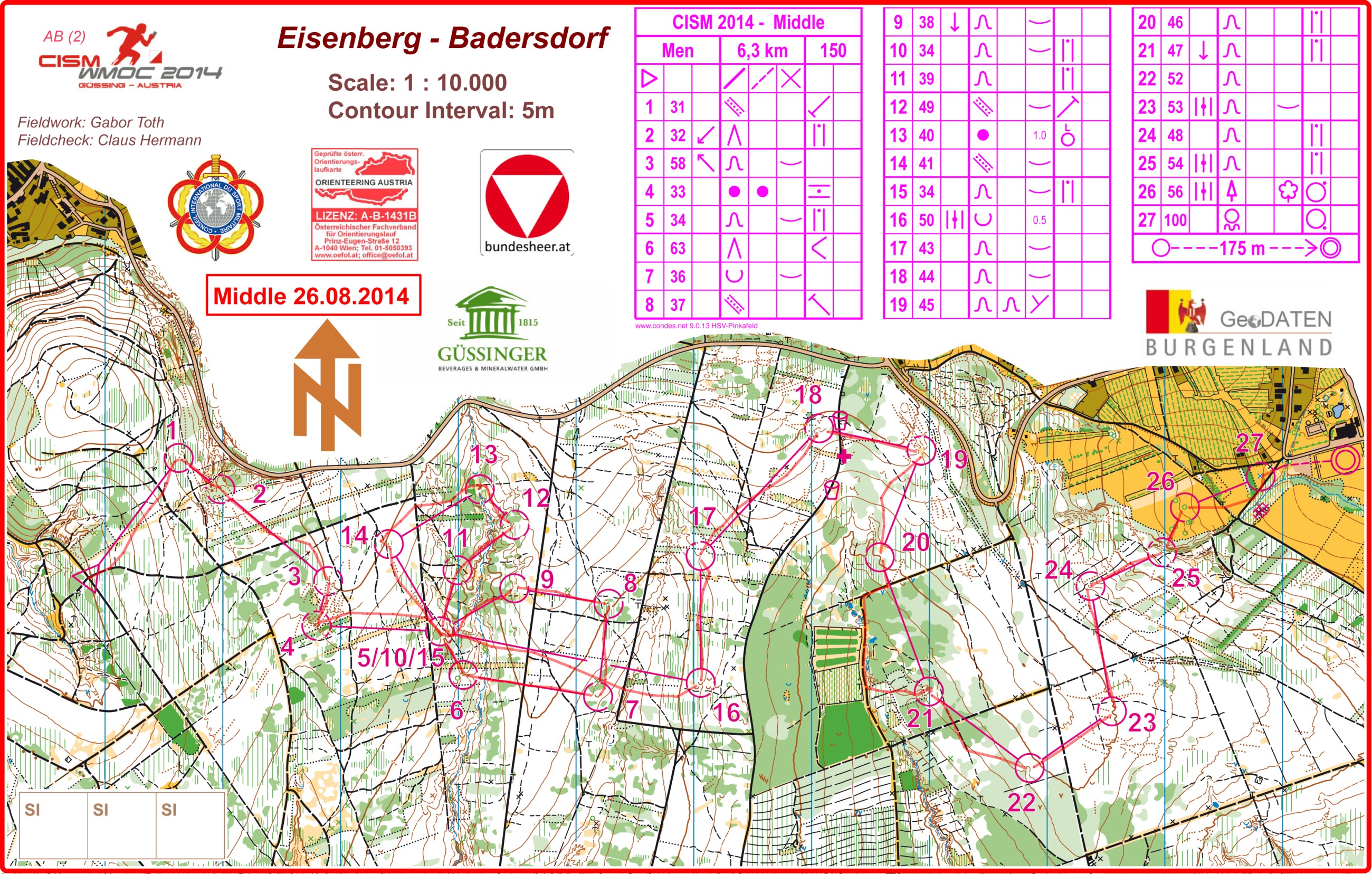 CISM Middle distance (26.08.2014)